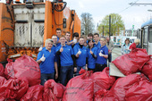 Stadtwerke Auszubildene helfen bei Frühjahrsputz, Copyright: SWS